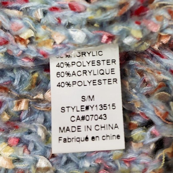 Dreamers Pastel Pink, Light Blue, Silver and Purple Toned Sweater - Picture 5 of 6